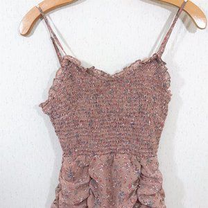 Storia Floral Dress Smocked Sz S